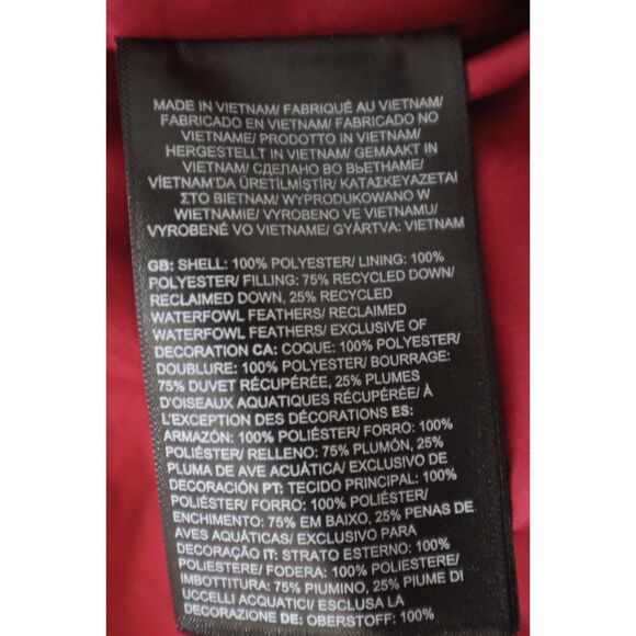 The North Face Women's Sz S Beetroot Red Ruby Metropolis Down Jacket - Picture 6 of 16